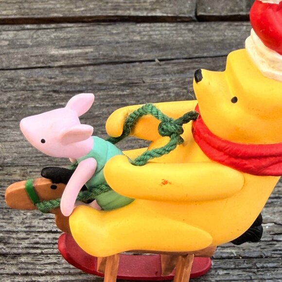 Vintage Lot Of 5 Winnie The Pooh Christmas Ornaments Hallmark and Disney Light - Picture 4 of 15